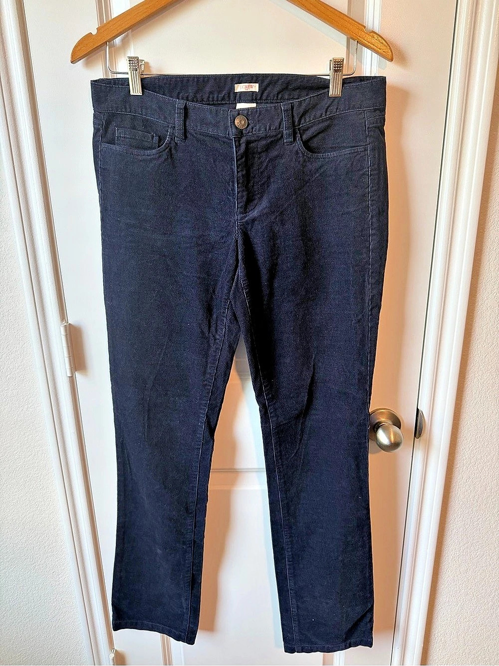 J.Crew Matchstick Navy Blue Corduroy Pants